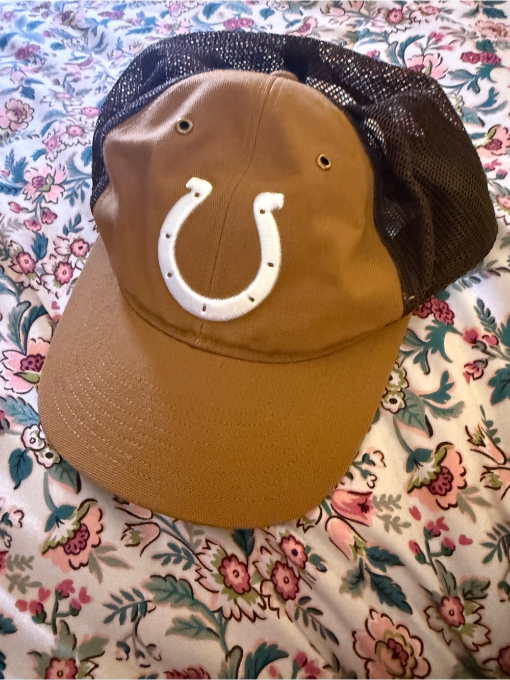 Carhartt Colts Brown and Black Mesh Back Trucker Hat